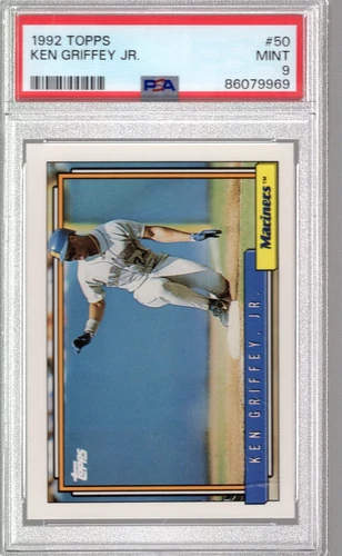 1992 Topps KEN GRIFFEY JR. Mariners HOF #50 PSA 9