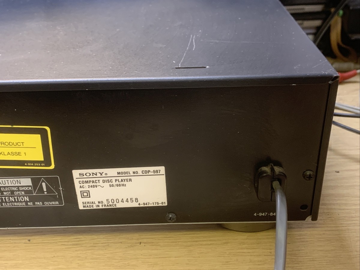Sony CDP-597 CD Player | eBay