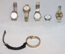 Lot Of 5 Vintage Women's Wristwatches TImex and Quartz Untested