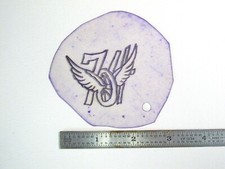 vtg 1960s 1970s Tattoo Flash acetate stencil 74 Wheels and Wings HAR1