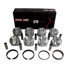 Speed Pro FMP H617CP SBC Chevy 350 11cc Domed Pistons + Moly Rings Kit STD 