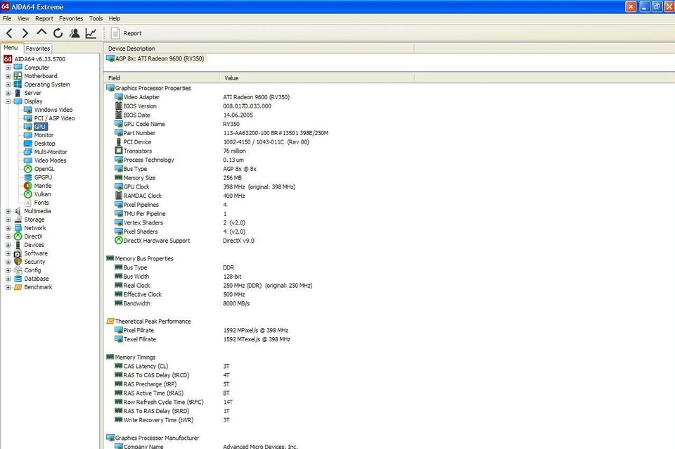Asus ATI Radeon A9600PRO/TD/256M AGP8x Graphic Card - Image 4 of 4