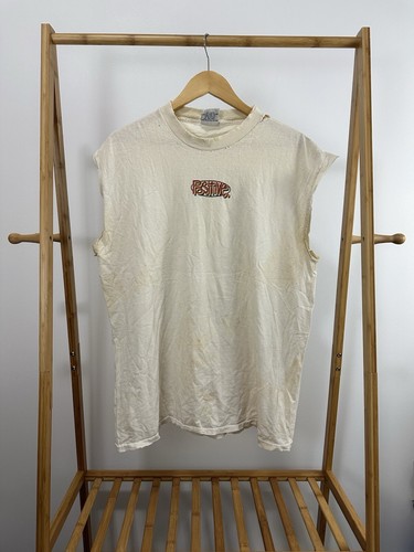 VTG 90s Balzout Positve Love Not Hate Peace Not War Thrashed Worn T-Shirt XL
