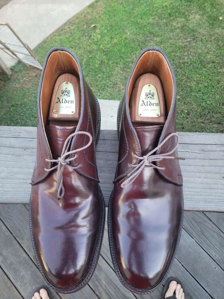 Alden Shell Cordovan Color 8 Chukka Boots 1339 Size 10.5 EEE Alden Shell Cordovan Color 8 Chukka Boots 1339 Size 10.5 EEE