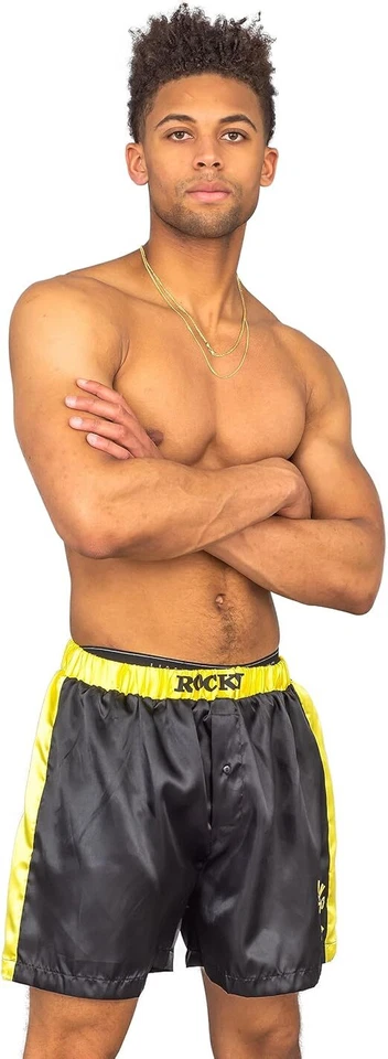 Pantalones Cortos Boxer Semental Italiano Negro Película Rocky Halloween Juegos con disfraces Foto 4 de 4