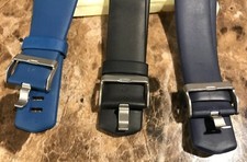 Lot of 3 Fitbit Replacement Wristbands Flex Silicone Rubber 2 Pc Bands Adjstble