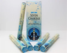 GR Incense Sticks: SEVEN CHAKRAS - Choose 20 60 100 or 120 Stick (7 Chakra)