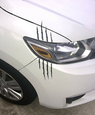 Monster Claw Scratch Vinyl Decal for Vehicle Headlight | 8 Colors