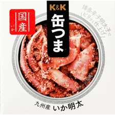 Canned Food Squid Mentai KANTSUMA Cod Roe Spicy Egg Preserved Snack Japanese 40g