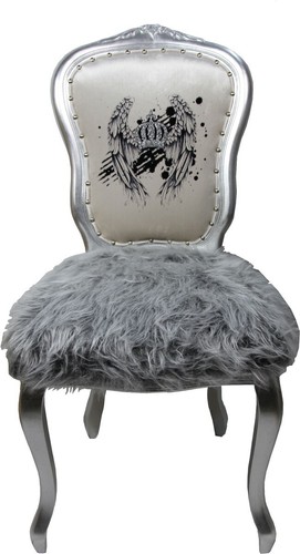 Silla barroca de lujo Pompöös by Casa Padrino de Harald Glöckler con piel sintética - Imagen 2 de 3