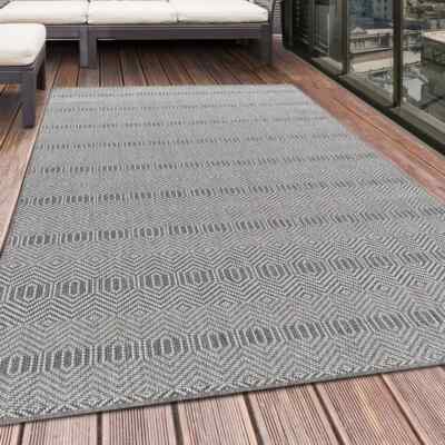 Indoor Outdoor Teppich ARUBA Balkon Teppich Wasserfest Streifen
