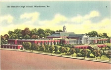 Grandeur And Beauty Of The Handley High School, Winchester, Virginia Postcard