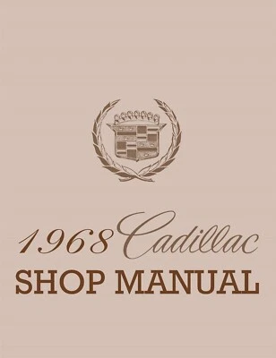 1968 Cadillac OEM Factory Shop Manual