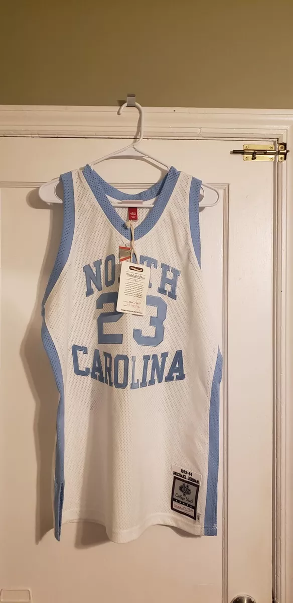 Michael Jordan Autographed 1983-84 University of North Carolina White Authentic Mitchell & Ness Jersey