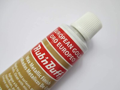 Rub n Buff Original Metallic Vergoldung Permanent Wachs Leder Holz Metall 15ml UK
