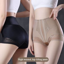 Women Tummy Control High Waist Body Shaper Lace Shapewear Girdle Panties Shorts