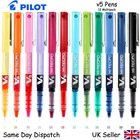 12x Pilot Hi-Tecpoint V5 - Liquid Ink Rollerball Pens 0.5  - All Colours