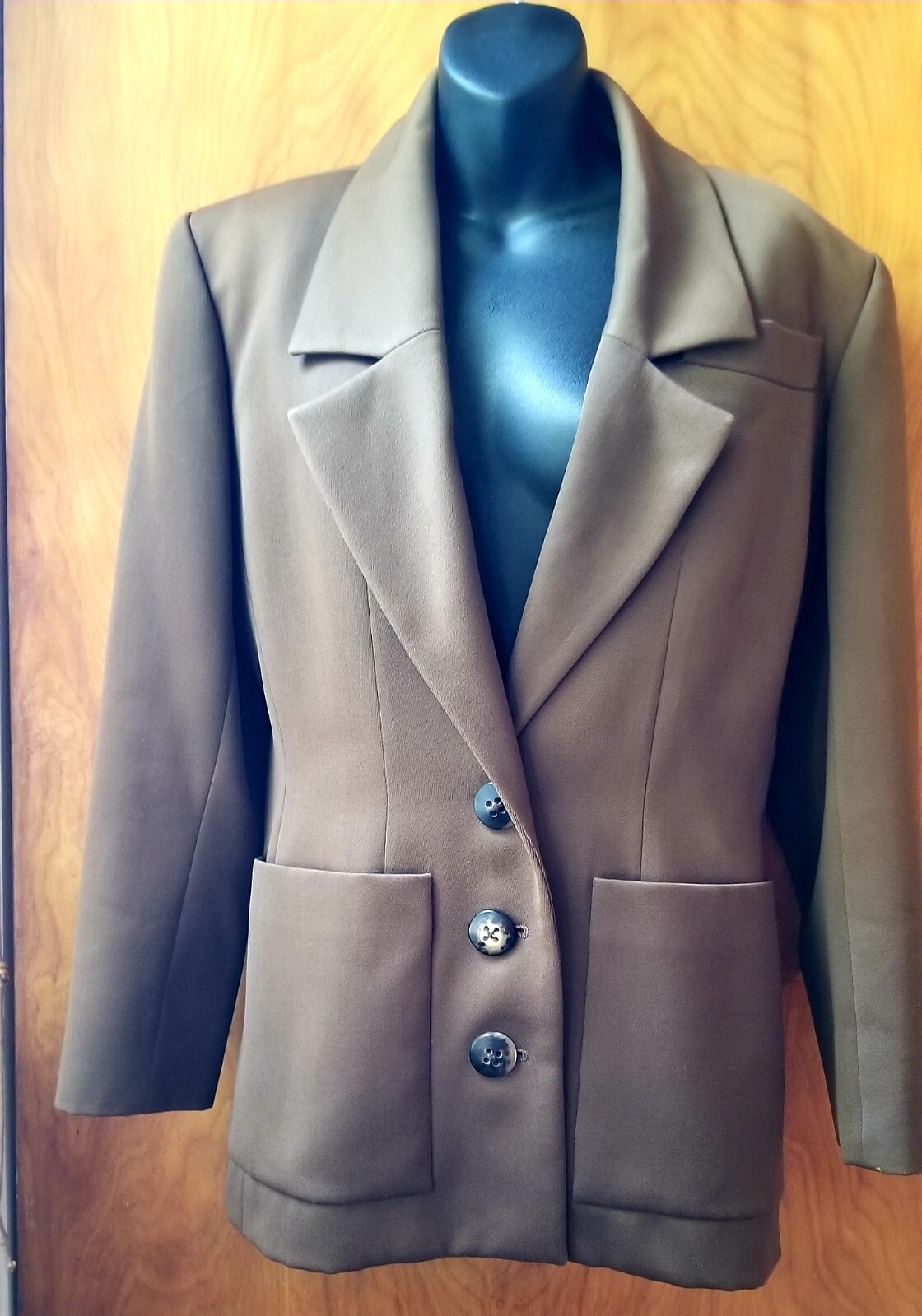 Blazer Cognac Marrone Vintage anni '80 Yves Saint Laurent Rive Sinistro 42 8