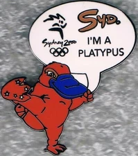 Unique 2000 Sydney Syd I'm A Platypus Olympic Mascot Games Mark Pin