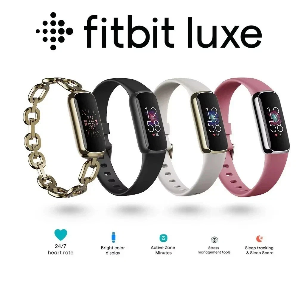 Fitbit Luxe Fitness Tracker AMOLED Screen 24/7 Heart Rate Monitor Sleep SpO2 St
Opens in a new windo