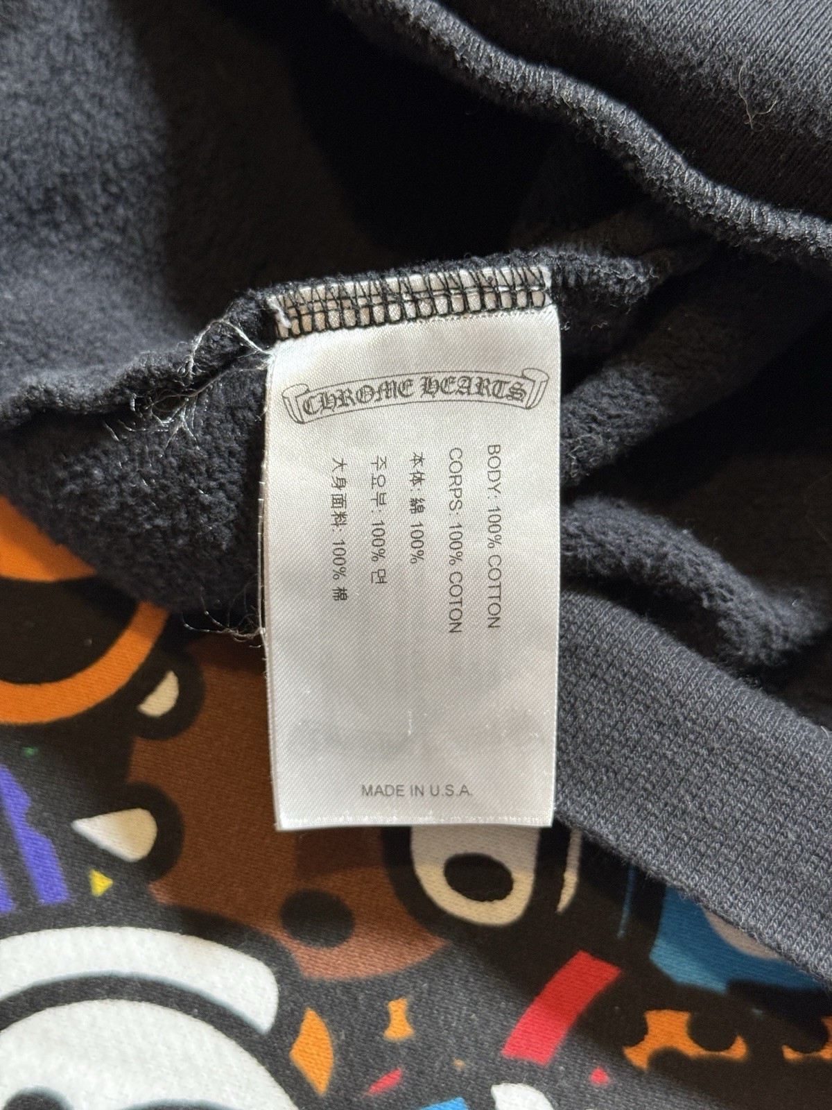 Chrome Hearts Black Script Logo Pullover Hoodie - image 7