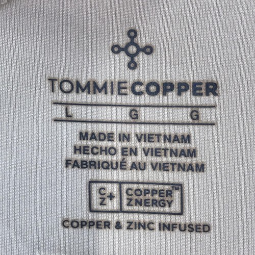 Tommie Copper Sports Bra Womens Large Beige Zip Front Shoulder Support Znergy - Photo 6/11