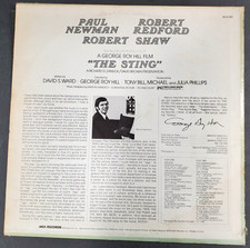 1974 Paul Newman Robert Redford  THE STING  Soundtrack MCA Records  MCA-390 VG+