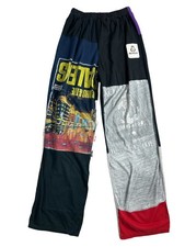 Reworked RCYCLD Graphic T-Shirts Patchwork Upcycled Pants  Size S  Pull-on