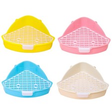 Detachable Net Base Litter Box Pet Toilet Cage Corner Litter Box for Chinchillas