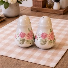 Vintage Gibson Roseland Salt Pepper Shakers -...