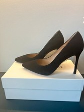 LK Bennett Fern Black suede court heels - Size 38.5 (UK 5.5) - BNIB