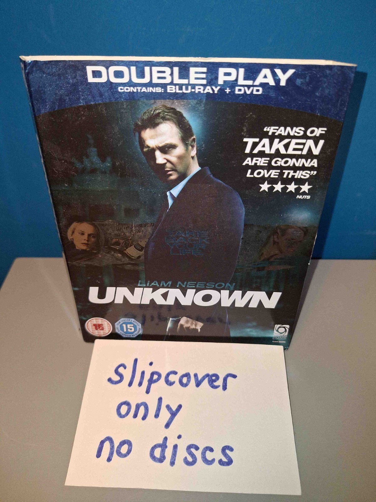 Unknown Blu-Ray (2011) Liam Neeson SLIPCOVER ONLY OFFER BUY 5 GET 1 FREE