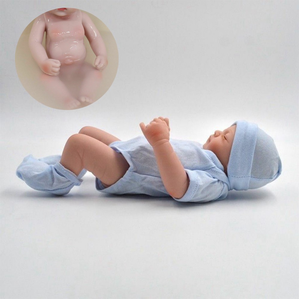 Full Body Vinyl Silicone Preemie Girl Doll Bath