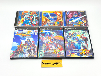 Lot 6 Rockman X4 X5 X6 X7 X8 & command mission PS1 PS2 set Mega