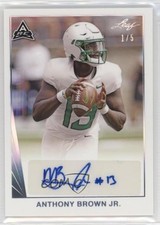 2021 Leaf Memories 1990 Base Silver Spectrum 1/5 Anthony Brown Jr Auto 1b8