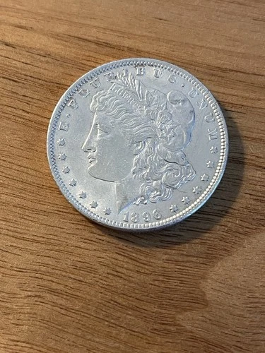 1896 Morgan Silver Dollar $1 Coin 0.9 Fineness