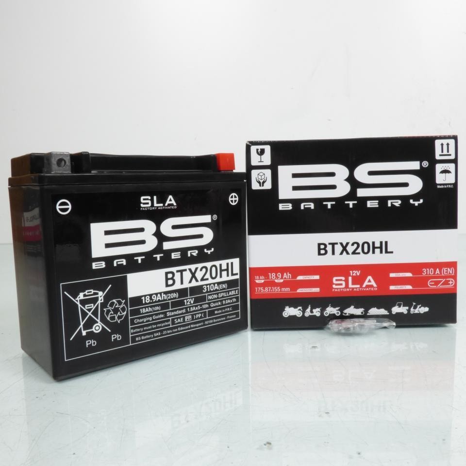 Batterie moto YTX20HL pour virées en Harley Davidson 1340 FXD 91-99