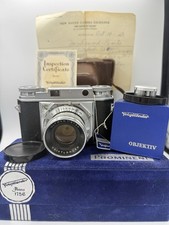 Voigtlander Prominent 35 MM Ultron 1:2/50 w/Case, Body Cap Original Box/Papers