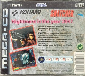 Sega Mega CD Snatcher PAL Version Complete with Manual