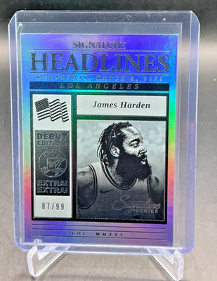 2025/26 Panini Signature Series Headlines JAMES HARDEN Silver 87/99 #22