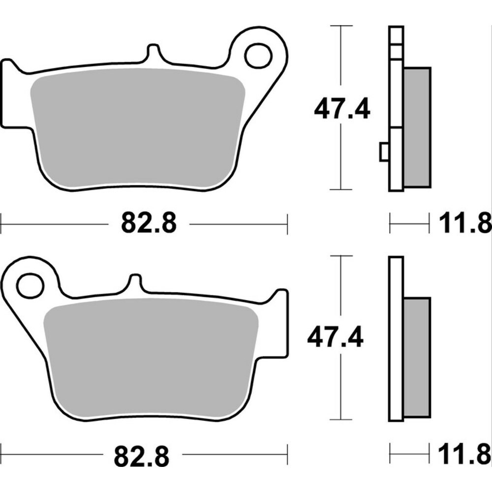 Brake Pads for SYM MAXSYM 600 I ABS 2014-2015 Rear Sinter Scoot Brembo - Image 2