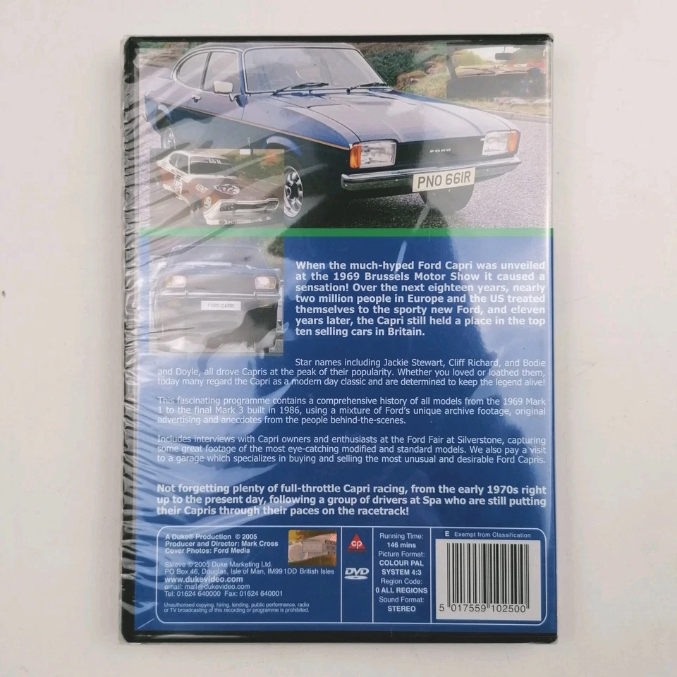 Ford Capri Trend Setter DVD (2005) Region 0 PAL - New - Image 2 of 3