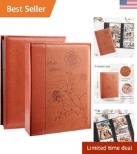 Luxury Leather Photo Album Holds 300 4x6 Photos - Ideal for Special Occasions
