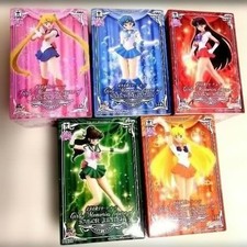 Bandai Sailor Moon Girls Memories 5 Sailor Soldiers Figures Set Bundle