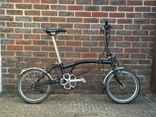 Brompton M6R Black Folding Bike 6-Speed,  2020 Model