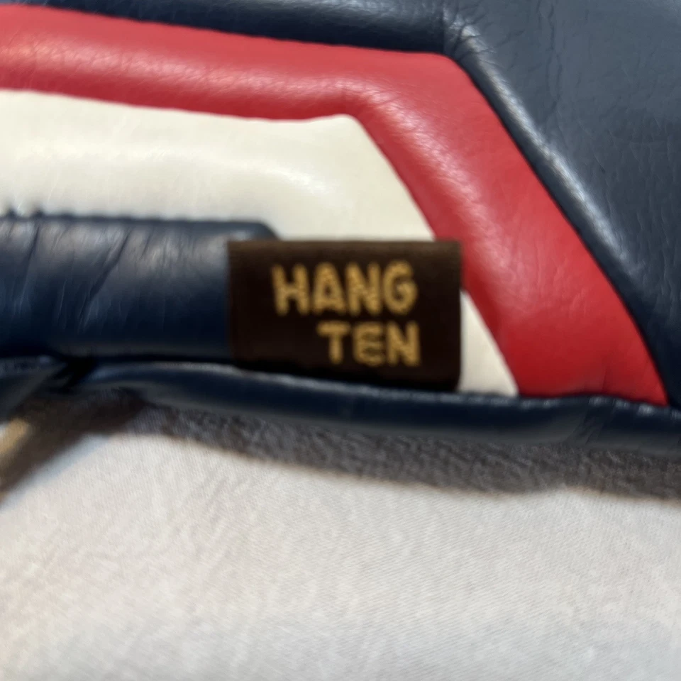 Guantes de esquí Hang Ten de colección años 70 80 aislamiento de espuma para mujer M rojo blanco azul retro Foto 4 de 4