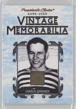 2018 President's Choice Game Used Vintage Memorabilia 3/3 Charlie Gardiner 11pm