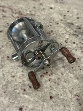 Vintage Pflueger Akron No.1893L Jeweled Vintage Metal Bait Casting Fishing Reel