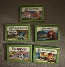 5 Leap Frog LeapPad Explorer Learning Game lot Brave - Art Adventures - Jakk-  