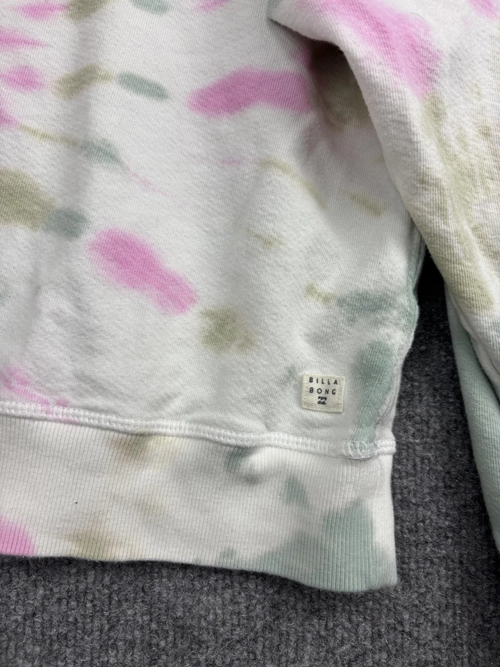 Sudadera con Capucha Billabong Para Mujer Tie Dye Pullover Rosa Pastel Verde Sudadera con Capucha Foto 2 de 4